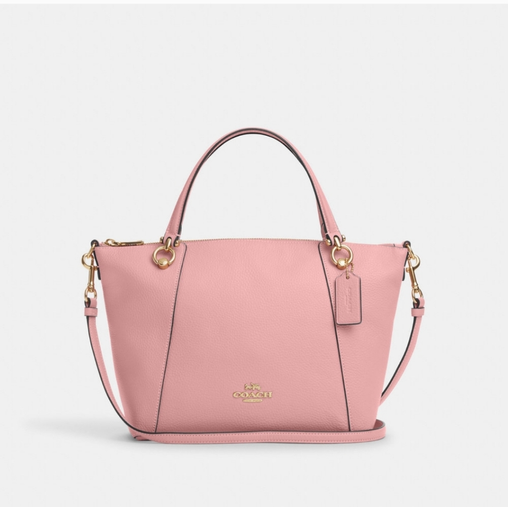 New! Kacey Satchel in Gold/Light Blush